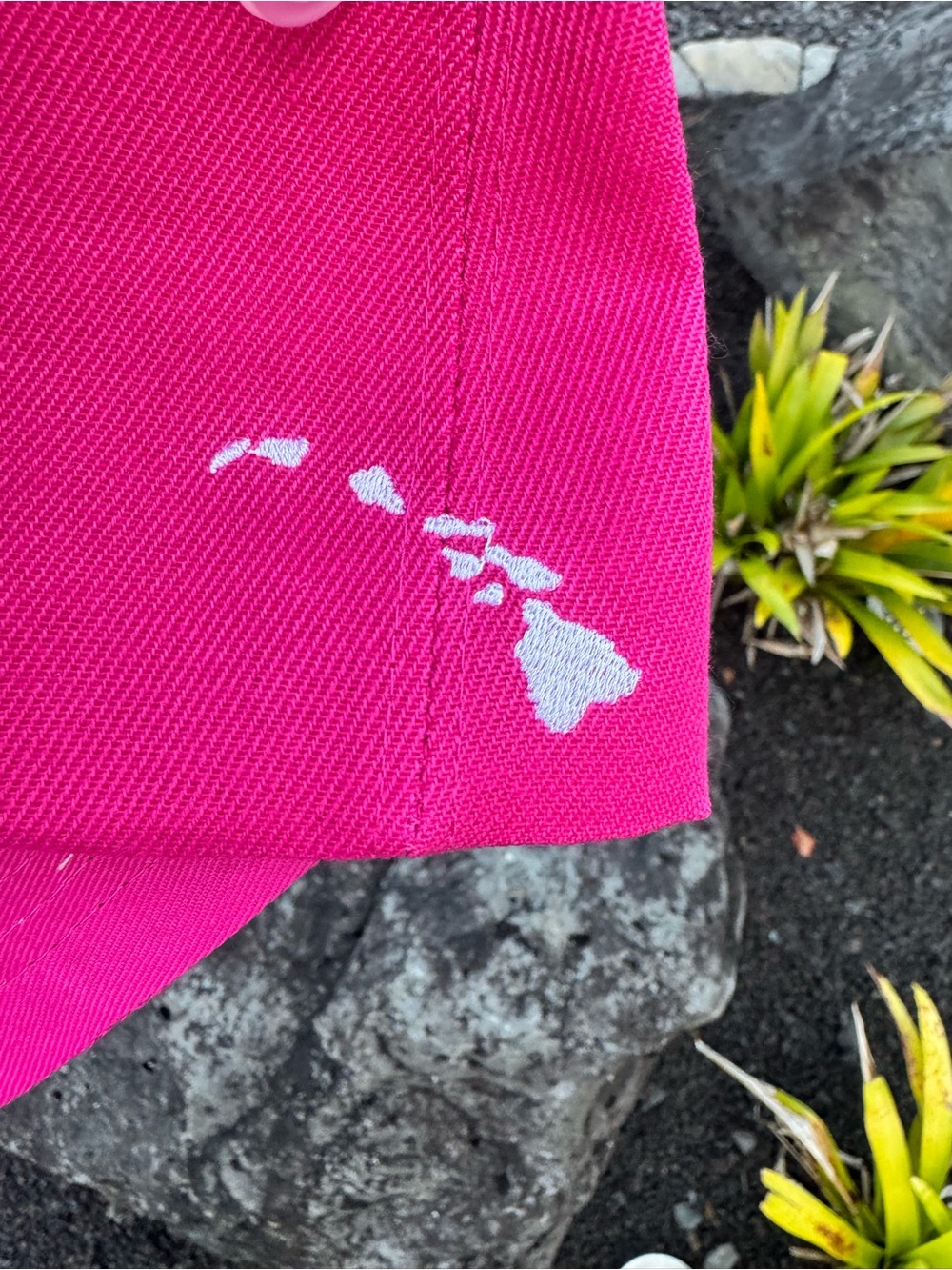 Island Crew Hawaii Aloha Pink Hat Adjustable Velcro Back Hawaii Islands Embroide - Picture 5 of 11